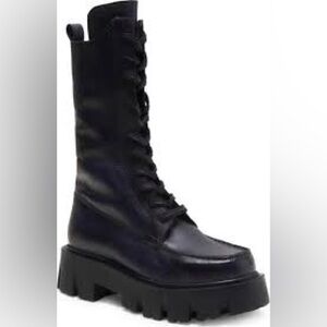 Free People Black Combat Boots